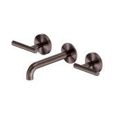 Nero Mecca Lever Wall Basin/Bath Set 160Mm Spout - Brushed Bronze