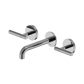 Nero Mecca Lever Wall Basin/Bath Set 160Mm Spout - Chrome
