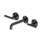 Nero Mecca Lever Wall Basin/Bath Set 160Mm Spout - Gunmetal