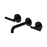 Nero Mecca Lever Wall Basin/Bath Set 160Mm Spout - Matte Black
