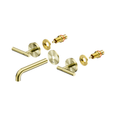 Nero Mecca Lever Wall Basin/Bath Set 160Mm Spout Trim Kits Only - Brushed Gold