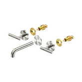 Nero Mecca Lever Wall Basin/Bath Set 160Mm Spout Trim Kits Only - Brushed Nickel