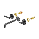 Nero Mecca Lever Wall Basin/Bath Set 185Mm Spout Trim Kits Only - Gunmetal