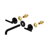 Nero Mecca Lever Wall Basin/Bath Set 185Mm Spout Trim Kits Only - Matte Black