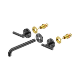 Nero Mecca Lever Wall Basin/Bath Set 220Mm Spout Trim Kits Only - Gunmetal