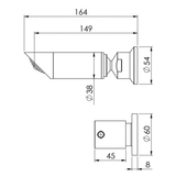 Vivid Pin Lever Phoenix Shower Set - Chrome