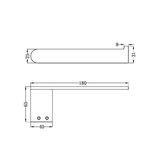 Bianca Nero Toilet Roll Holder - Brushed Nickel