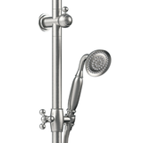 Fienza Lillian M/Function Twin Shower Rail - Brushed NIckel