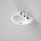 Concorde 500 Wall Caroma Basin White 3 Tap Hole