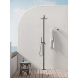 Zen Ss316L Outdoor Freestanding Nero Shower Column - Graphite
