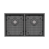 4000 Series Double Bowl Under / Over Phoenix Sink - Brushed Black