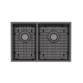 4000 Series 1 and 3/4 Right Hand Bowl Phoenix Sink - Brushed Carbon