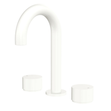 Fienza Kaya Round Hob Set Round Taps - Matte White