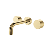 Fienza Kaya Round Taps Wall Basin /Bath 130Mm Outlet Set - Urban Brass Lf