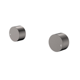 Fienza Kaya Round Wall Taps - Gunmetal Lf