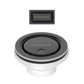 50Mm Covered Phoenix Sink Basket Waste & Overflow - Brushed Carbon