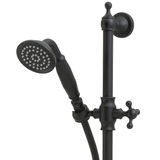 Lillian Fienza Shower On Rail - Matte Black