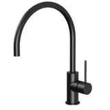 Vivid Slimline Side Lever Sink Phoenix Mixer 220mm Gooseneck- Matte Black