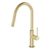 Vivid Slimline Pull Out Sink Phoenix Mixer - Brushed Gold