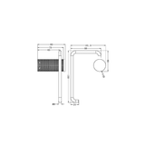 Nero Opal Toilet Roll Holder - Gunmetal