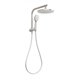 Vivid Slimline Compact Twin Phoenix Shower - Brushed Nickel