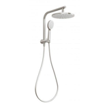 Vivid Slimline Compact Twin Phoenix Shower - Brushed Nickel