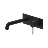 Mecca Wall Basin Nero Mixer 185mm Spout - Matt Black