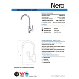 Dolce Kitchen Nero Mixer Shower - Chrome