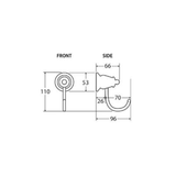 Lillian Fienza Robe Hook - Chrome