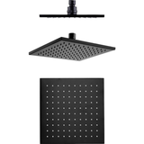 Fienza Modena Black Overhead Shower - 200Mm