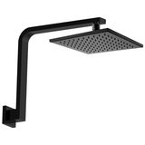 Fienza Modena Black Overhead Shower - 200Mm