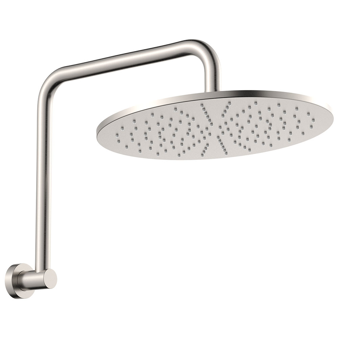 Fienza Empire Slim Gooseneck Shower Arm Set - Brushed Nickel