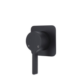 Fienza Sansa Wall Mixer Matte Black Soft Square Matte Black Plate