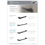 Koko 810mm Double Fienza Towel Rail Black 85008810