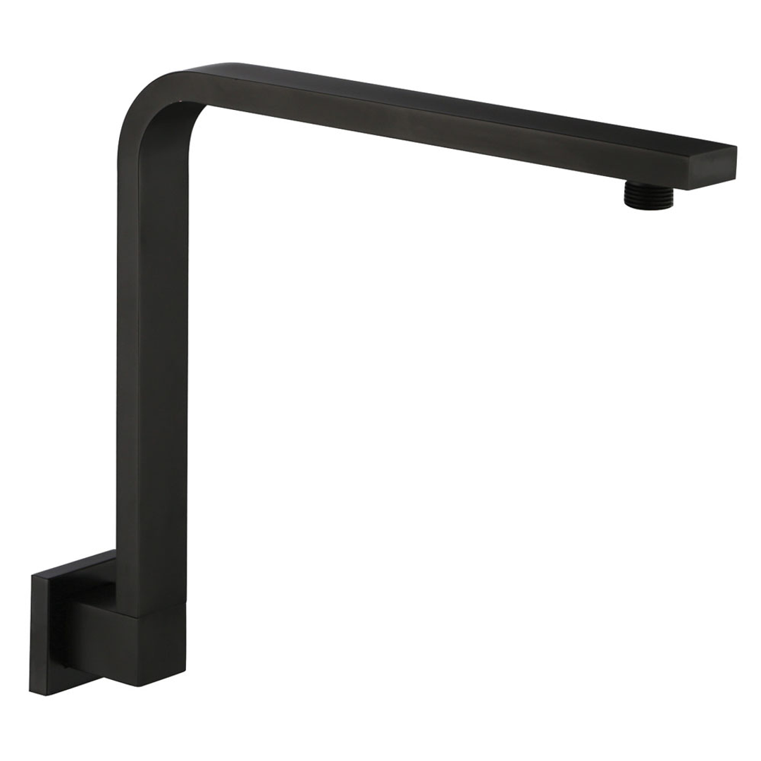 Fienza Square Gooseneck Shower Arm Black 422113