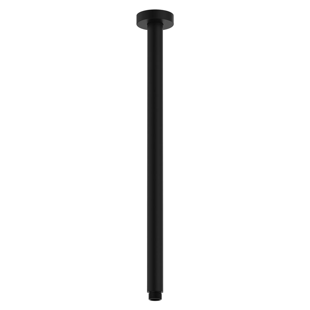 Fienza Black Round Ceiling Dropper 450Mm