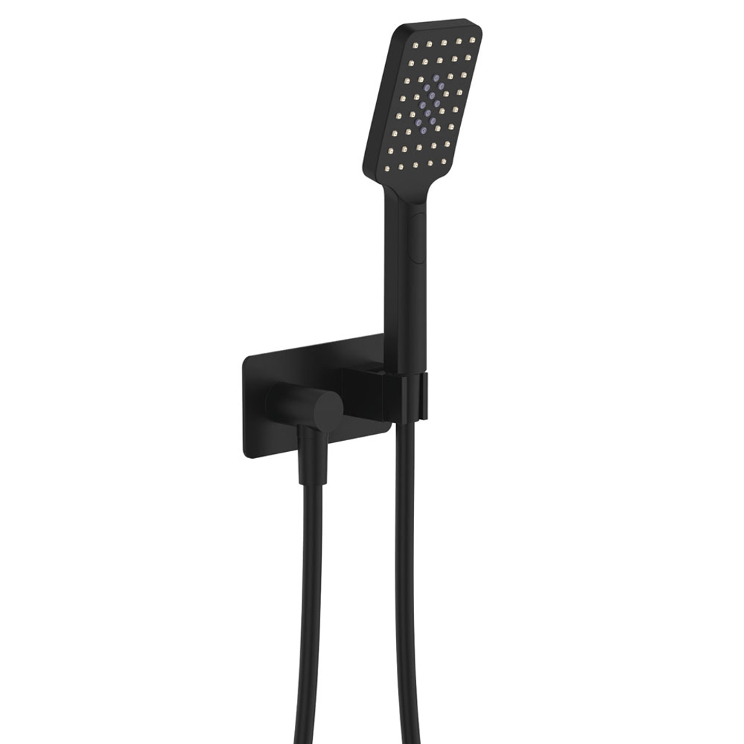 Fienza Tono Hand Shower Soft Square Plate Matte Black