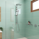 Koko Twin Rail Fienza Shower With Hand Shower Chrome