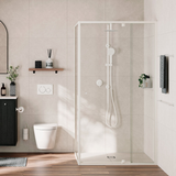 Fienza Kaya Twin Rail Shower - Matte White