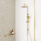 Fienza Kaya Twin Rail Shower - Urban Brass
