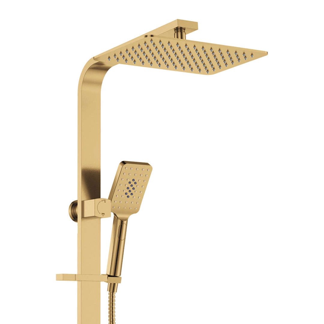 Fienza Tono Deluxe Twin Shower - Urban Brass