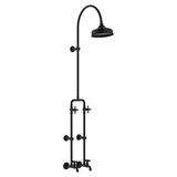 Fienza Lillian Exposed Rail Shower & Bath Set - Matte Black Finish