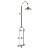 Fienza Lillian Exposed Rail Shower & Bath Set - Brushed Nickel Finish