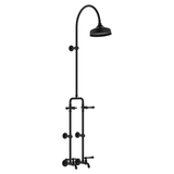Lillian Lever Exposed Rail Fienza Shower & Bath Set - Matte Black