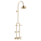 Lillian Lever Exposed Rail Fienza Shower & Bath Set - Urban Brass