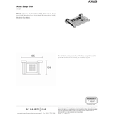 Arcisan Axus Streamline Soap Dish - Chrome