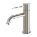 Vivid Slimline Basin Phoenix Mixer Curved Outlet - Brushed Nickel