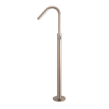 Meir Round Freestanding Bath Spout And Hand Shower - Champagne