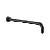 Nero Round Shower Arm - Matte Black