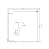 Bianca Kitchen Nero Mixer Shower - Matt Black